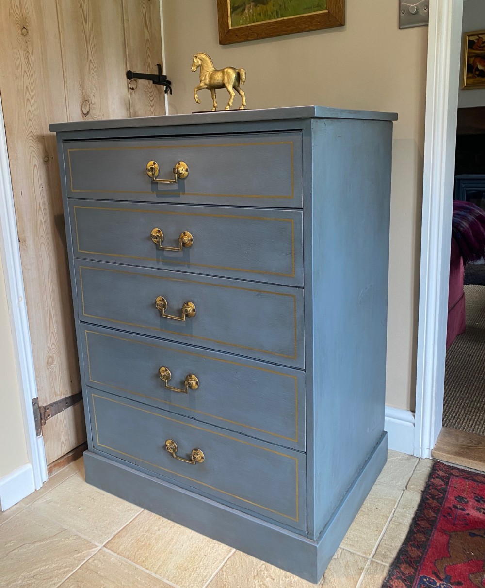 19th Century Painted Chest of Drawers View II