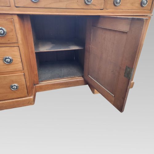 FABULOUS ANTIQUE VICTORIAN PINE PEDESTAL OFFICE PARTNERS WRITING DESK - ADDITIONAL PHOTO 4