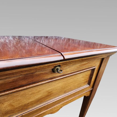 METAMORPHIC ANTIQUE EDWARDIAN FOLD OVER LIFT ACTION LADIES WRITING TABLE DESK - ADDITIONAL PHOTO 3