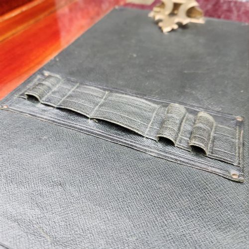 METAMORPHIC ANTIQUE EDWARDIAN FOLD OVER LIFT ACTION LADIES WRITING TABLE DESK - ADDITIONAL PHOTO 7