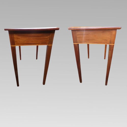 EXCEPTIONAL ANTIQUE 19TH CENTURY GEORGE III STRING INLAID HALL OR SIDE TABLE - ADDITIONAL PHOTO 7