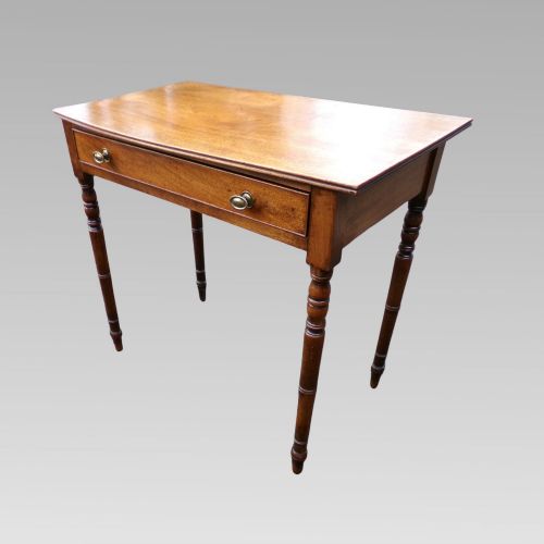 Exceptional Antique 19th Century Mahogany Hall or Side Table W/ Drawer