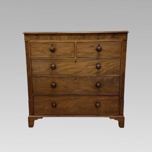 Large Exceptional Antique 19th Century Mahogany Chest of Drawers