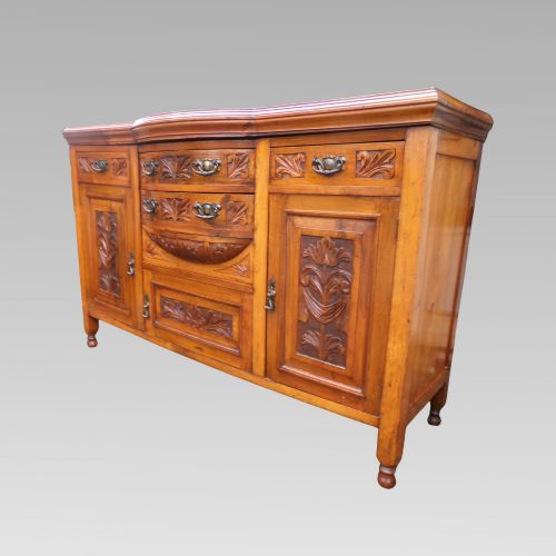 FABULOUS ANTIQUE EDWARDIAN ART NOUVEAU MAHOGANY SIDEBOARD STORAGE CUPBOARD - ADDITIONAL PHOTO 3