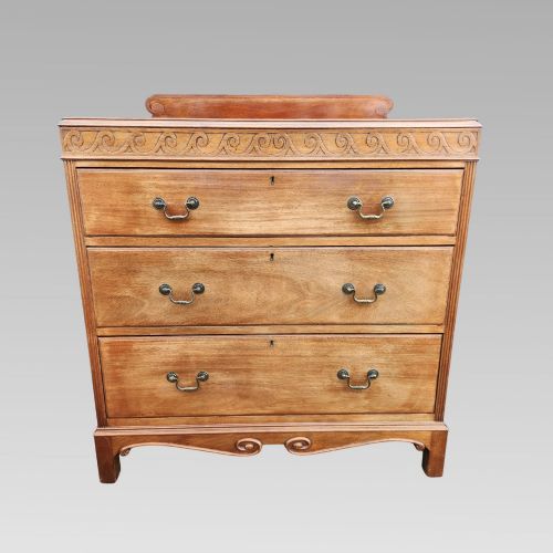 CHARMING ANTIQUE 19TH CENTURY VICTORIAN MAHOGANY CHEST OF DRAWERS - ADDITIONAL PHOTO 1