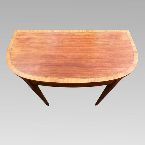 EXCEPTIONAL QUALITY SATINWOOD CROSSBANDED GEORGIAN STYLE HALL OR CONSOLE TABLE - ADDITIONAL PHOTO 1