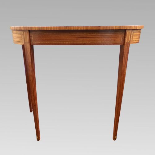 EXCEPTIONAL QUALITY SATINWOOD CROSSBANDED GEORGIAN STYLE HALL OR CONSOLE TABLE - ADDITIONAL PHOTO 5