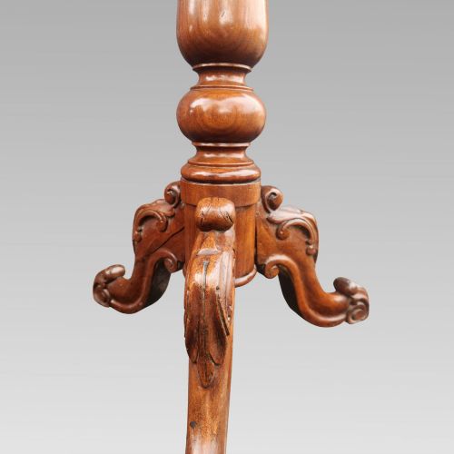 FABULOUS ANTIQUE 19TH CENTURY VICTORIAN MAHOGANY FOLDING SIDE LAMP HALL TABLE - ADDITIONAL PHOTO 3