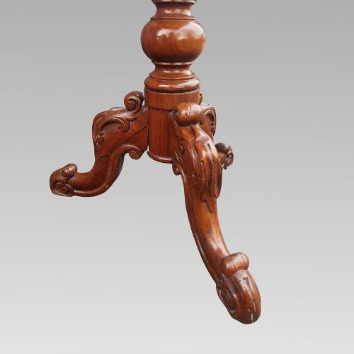 FABULOUS ANTIQUE 19TH CENTURY VICTORIAN MAHOGANY FOLDING SIDE LAMP HALL TABLE - ADDITIONAL PHOTO 4