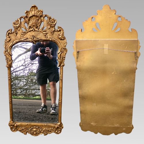 Original Quality Vintage Gold Gilt Acanthus Leaf Wall Mirror