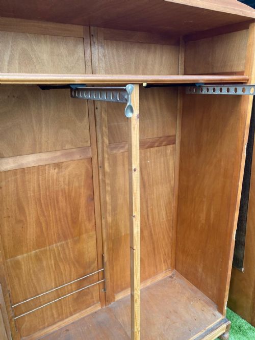 HEALS ART DECO BEDROOM SUITE LIMED OAK WARDROBE DRESSING TABLE C1920 ANTIQUE - ADDITIONAL PHOTO 3