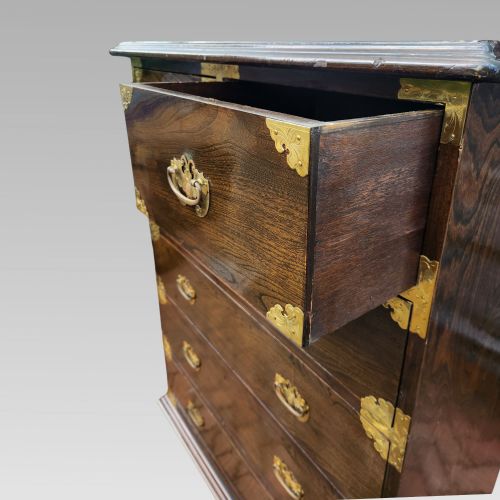 STUNNING LARGE KOREAN BANDAJI ELM VENEER CHEST OF DRAWERS - ADDITIONAL PHOTO 6