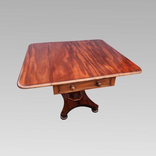 LOVELY EXAMPLE ANTIQUE VICTORIAN MAHOGANY SOFA TABLE DROP FLAP W DRAWER