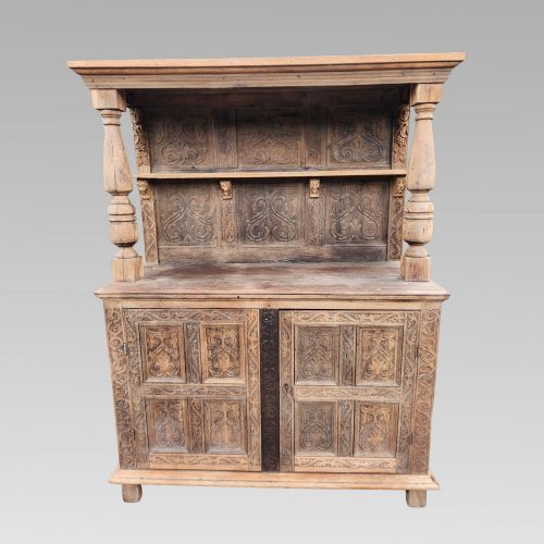 STUNNING ANTIQUE FRENCH CHATEAU RECLAIMED BUFFET SIDEBOARD KITCHEN DRESSER - ADDITIONAL PHOTO 1