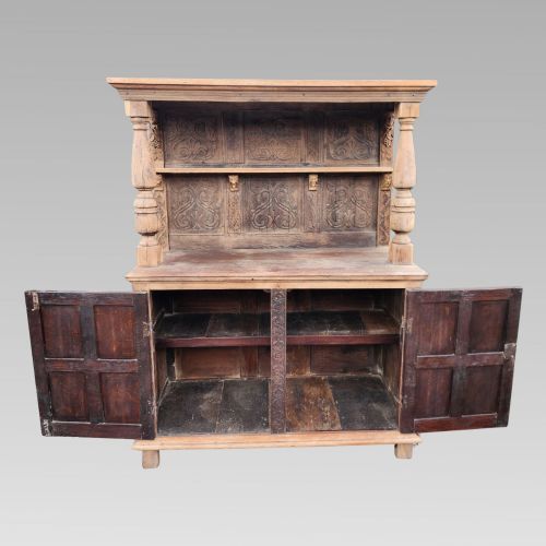 STUNNING ANTIQUE FRENCH CHATEAU RECLAIMED BUFFET SIDEBOARD KITCHEN DRESSER - ADDITIONAL PHOTO 2