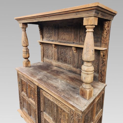 STUNNING ANTIQUE FRENCH CHATEAU RECLAIMED BUFFET SIDEBOARD KITCHEN DRESSER - ADDITIONAL PHOTO 3