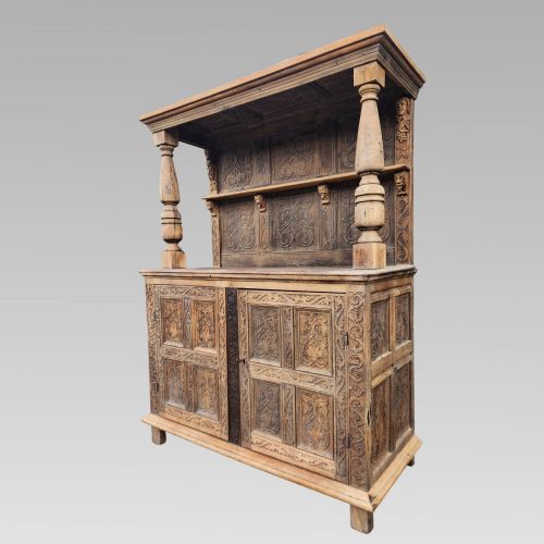 STUNNING ANTIQUE FRENCH CHATEAU RECLAIMED BUFFET SIDEBOARD KITCHEN DRESSER - ADDITIONAL PHOTO 5