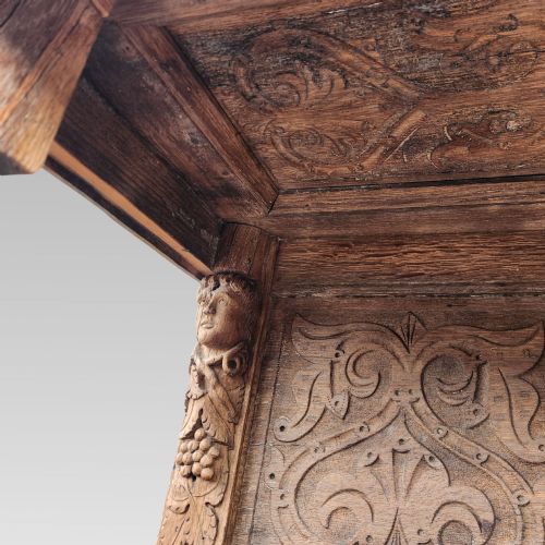 STUNNING ANTIQUE FRENCH CHATEAU RECLAIMED BUFFET SIDEBOARD KITCHEN DRESSER - ADDITIONAL PHOTO 9
