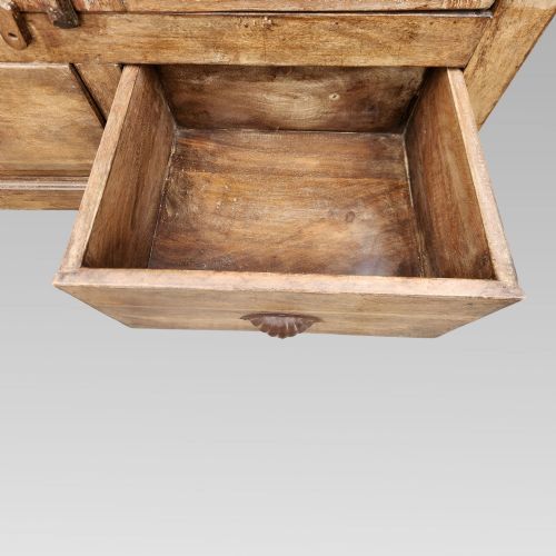 QUALITY RECLAIMED UNIQUE INDIAN ROSEWOOD LOUVRE DOOR STORAGE CUPBOARD WARDROBE - ADDITIONAL PHOTO 8