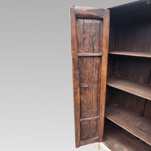 STUNNING RECLAIMED INDIAN CEDAR PAINTED STORAGE CUPBOARD OR WARDROBE W SHELVES - ADDITIONAL PHOTO 6