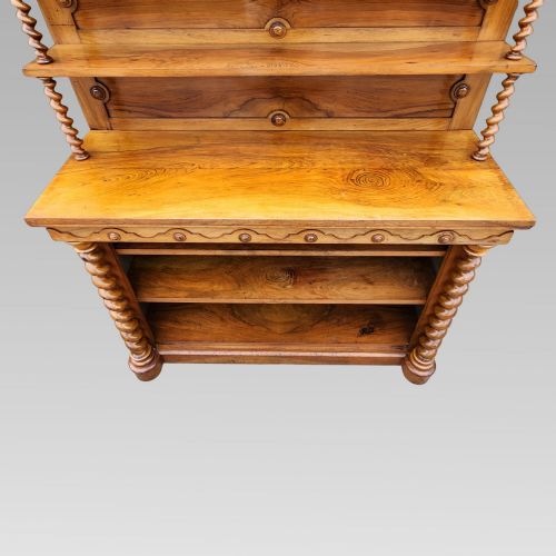 RARE FABULOUS ANTIQUE VICTORIAN WALNUT BUFFET SIDEBOARD DRESSER BOOKCASE C1880 - ADDITIONAL PHOTO 2