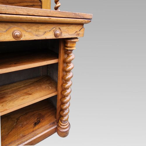RARE FABULOUS ANTIQUE VICTORIAN WALNUT BUFFET SIDEBOARD DRESSER BOOKCASE C1880 - ADDITIONAL PHOTO 4