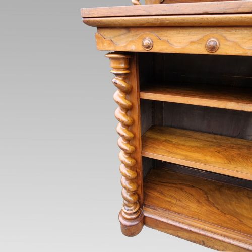 RARE FABULOUS ANTIQUE VICTORIAN WALNUT BUFFET SIDEBOARD DRESSER BOOKCASE C1880 - ADDITIONAL PHOTO 5