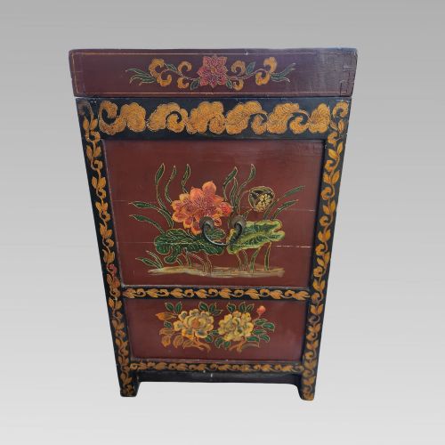 EXCEPTIONAL LARGE ANTIQUE QING DYNASTY ORIENTAL CHINESE DRAGON STORAGE CHEST BOX - ADDITIONAL PHOTO 11