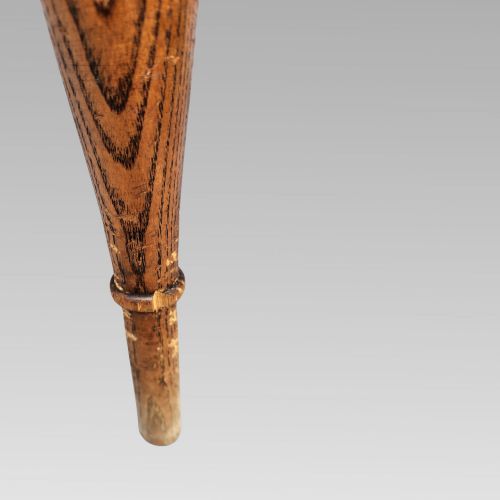 STUNNING PAIR OF ANTIQUE ELM SPINDLE BACK WINDSOR ARMCHAIRS CRINOLINE CHAIR - ADDITIONAL PHOTO 9
