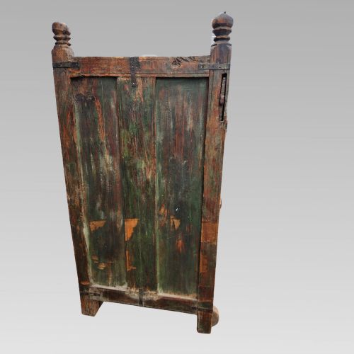 FABULOUS ANTIQUE INDIAN ALMIRAH DAMCHIYA TEAK DOWRY CHEST STORAGE CUPBOARD - ADDITIONAL PHOTO 7