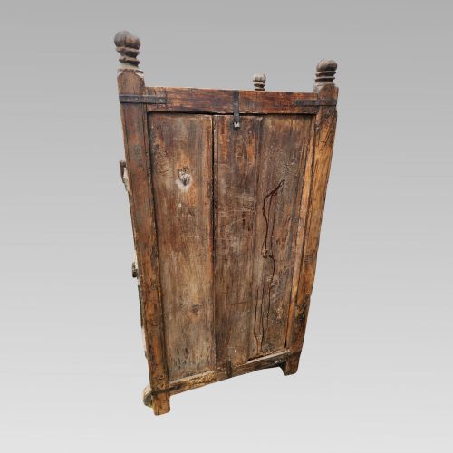 FABULOUS ANTIQUE INDIAN ALMIRAH DAMCHIYA TEAK DOWRY CHEST STORAGE CUPBOARD - ADDITIONAL PHOTO 8