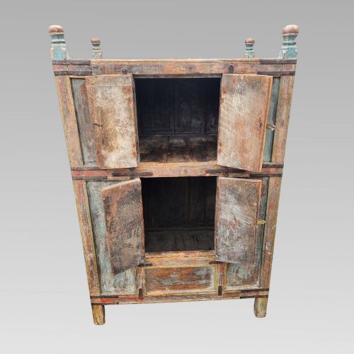 EXCEPTIONAL ANTIQUE INDIAN ALMIRAH CABINET STORAGE CUPBOARD STATEMENT PIECE - ADDITIONAL PHOTO 5