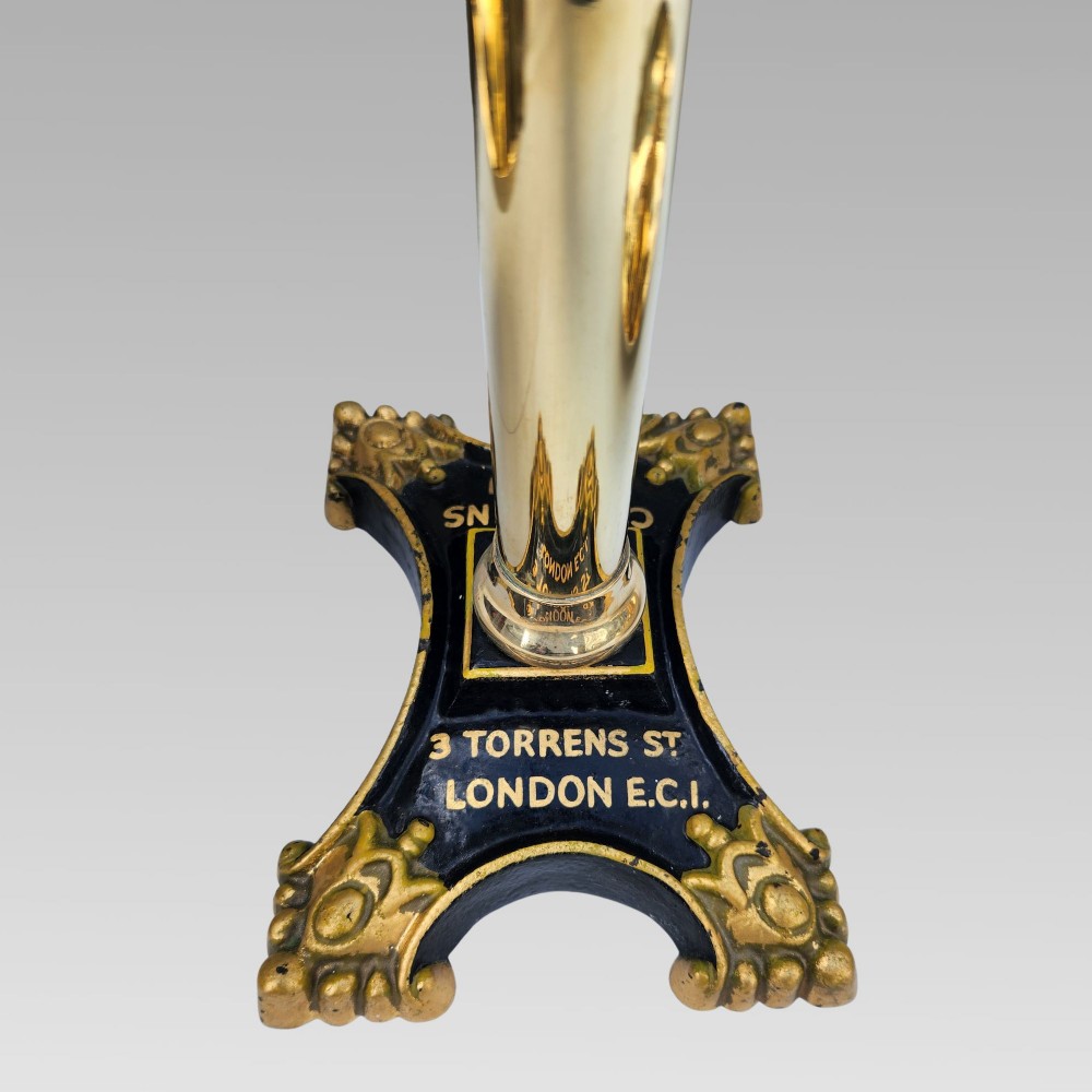 Exceptional Antique City of London Brass Bankers Scales C. Stevens Gold Gilt EC1 View IV