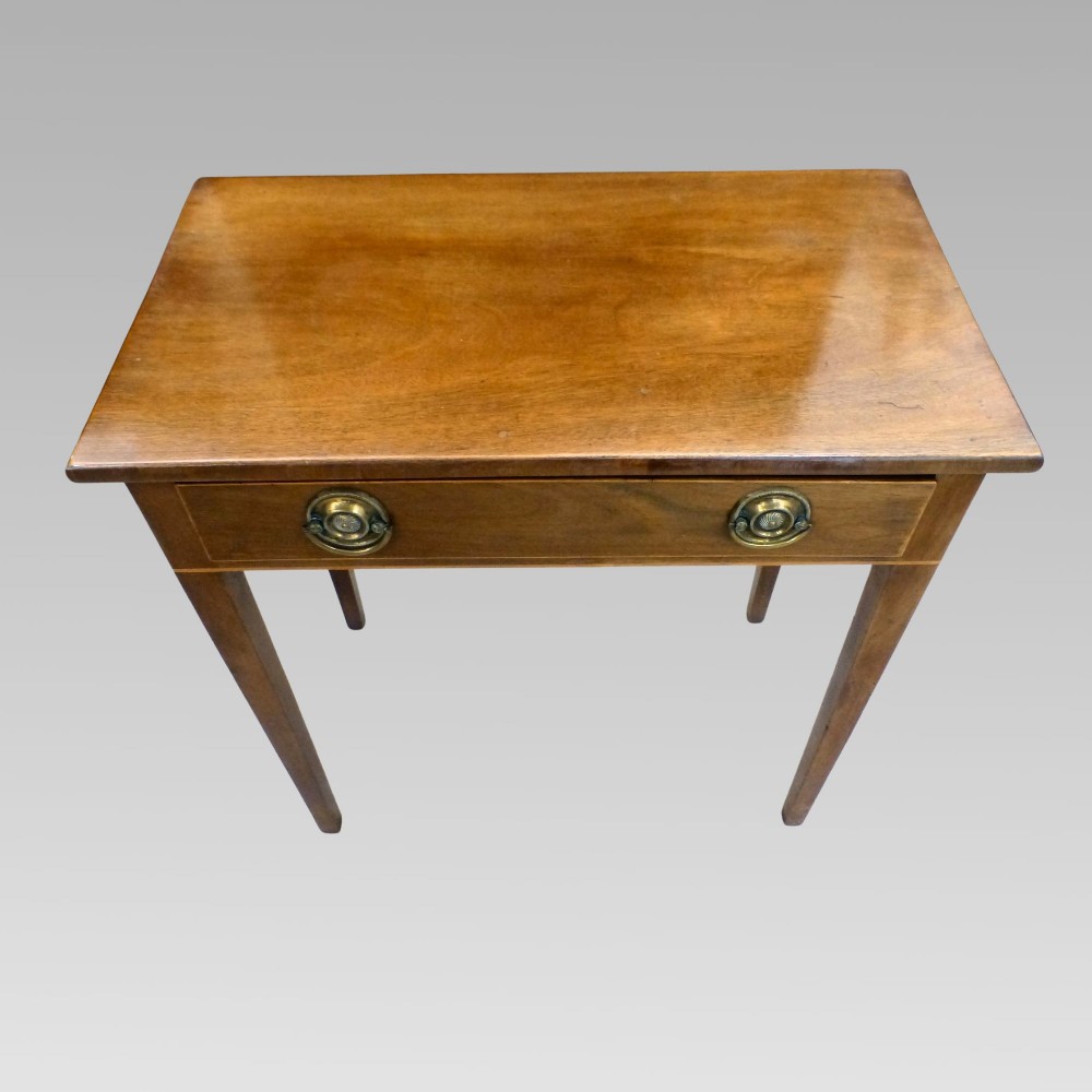 Exceptional Antique 19th Century George III String Inlaid Hall or Side Table