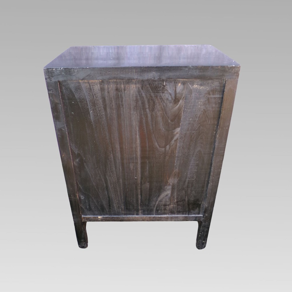 Original Quality Vintage Oriental Chinese Chinoiserie Red Laquer Storage Cabinet View IV