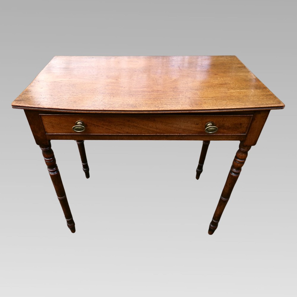Exceptional Antique 19th Century Mahogany Hall or Side Table w/ Drawer View II