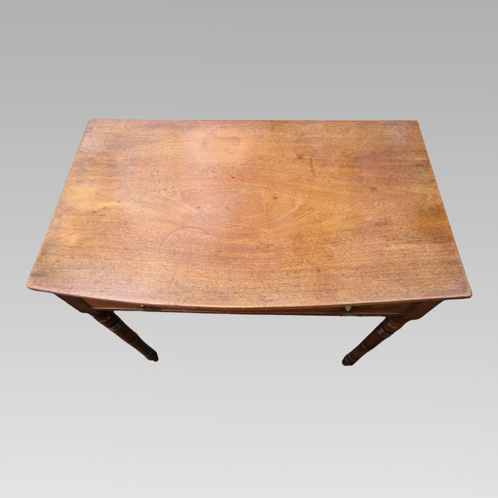 Exceptional Antique 19th Century Mahogany Hall or Side Table w/ Drawer View III
