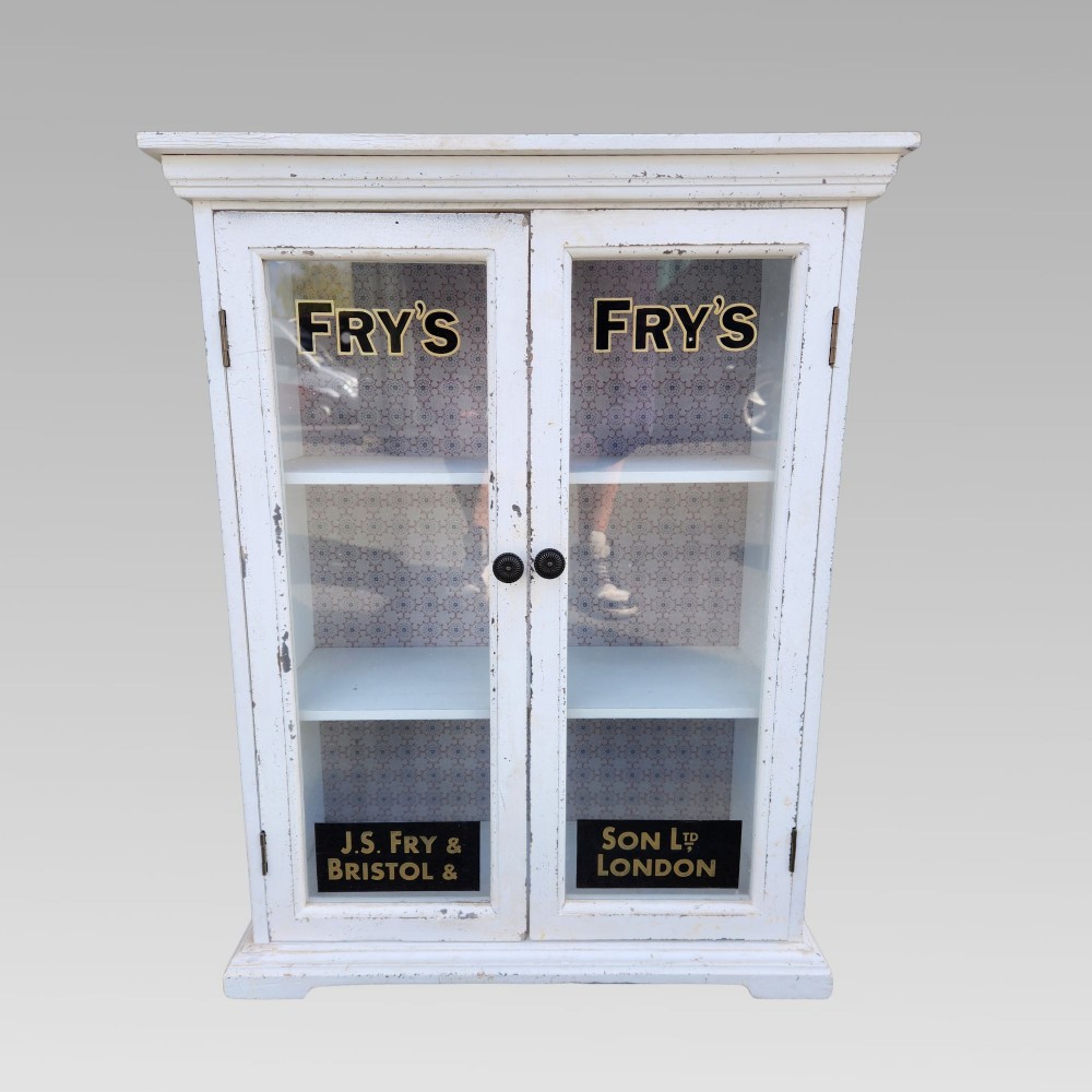 Fabulous Antique Vintage Frys Chocolate Retail Advertising Shop Display Cabinet View II