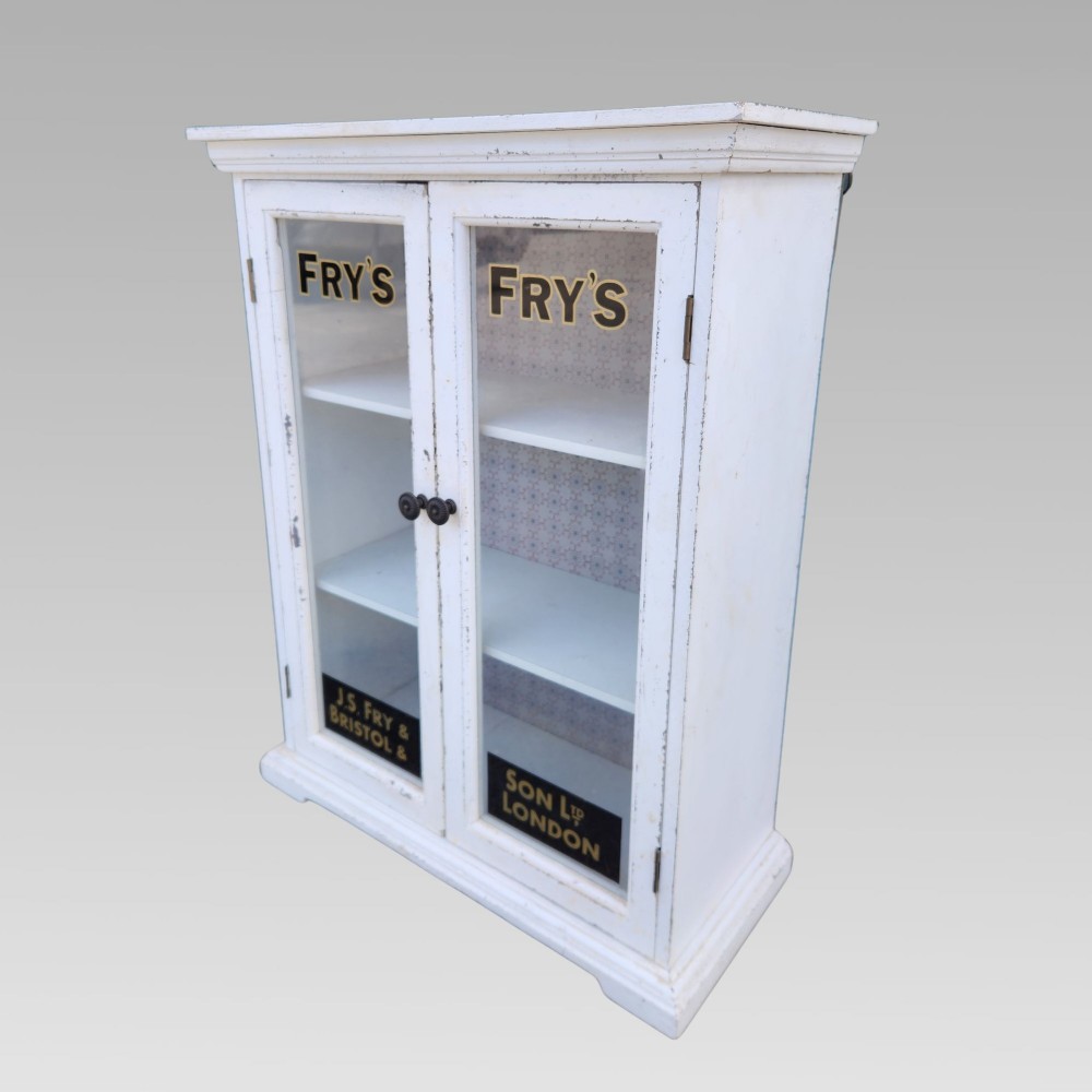 Fabulous Antique Vintage Frys Chocolate Retail Advertising Shop Display Cabinet View III