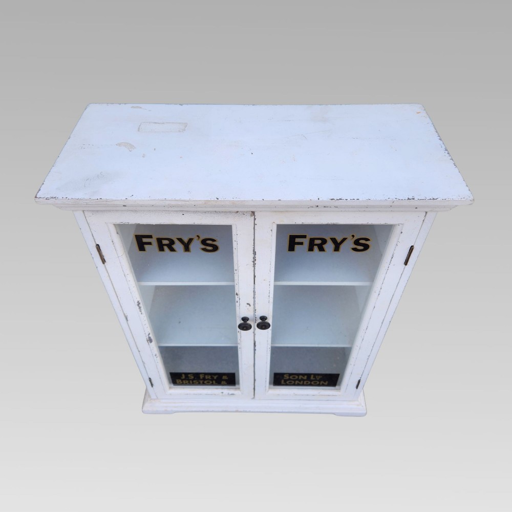 Fabulous Antique Vintage Frys Chocolate Retail Advertising Shop Display Cabinet View IV