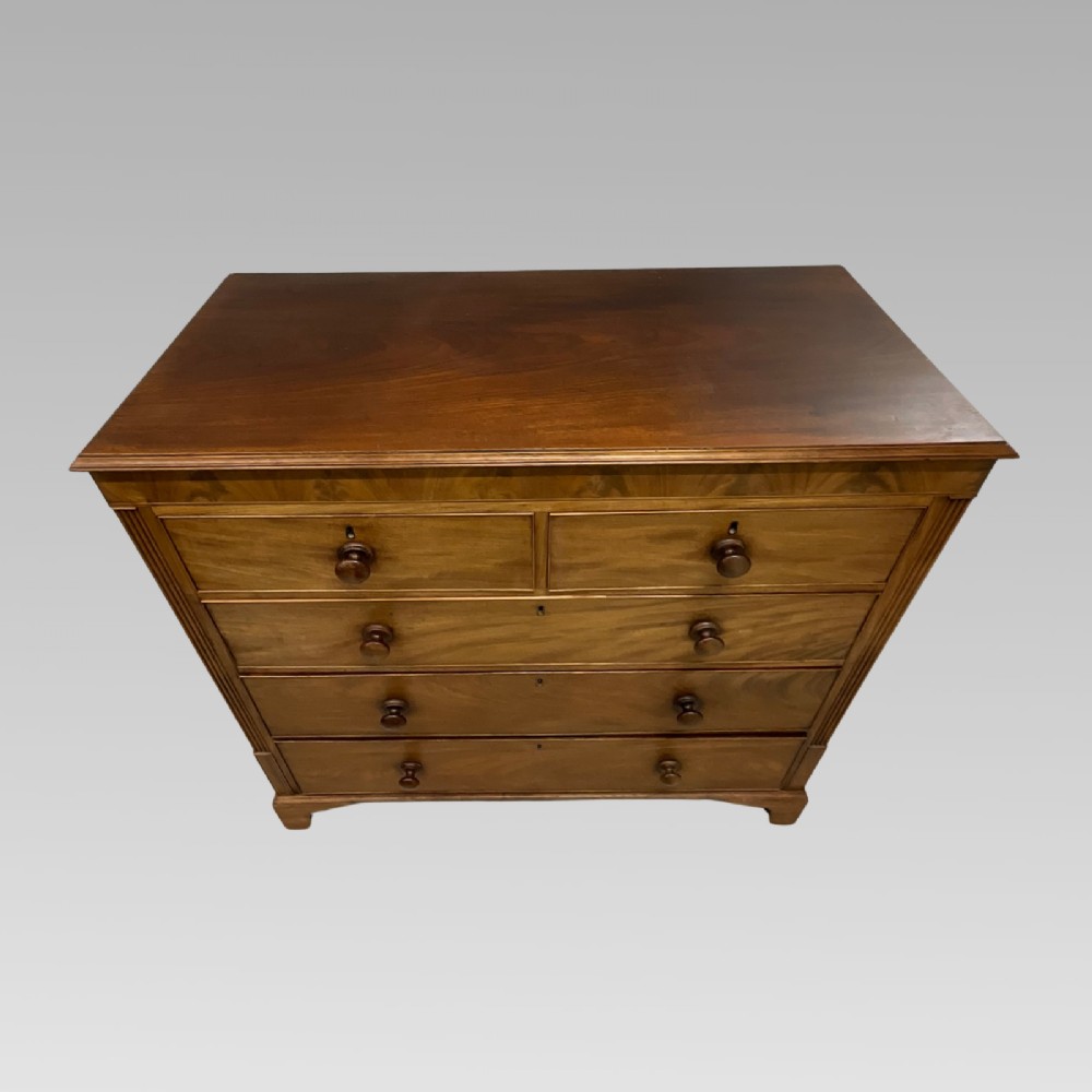 Large Exceptional Antique 19th Century Mahogany Chest of Drawers View III