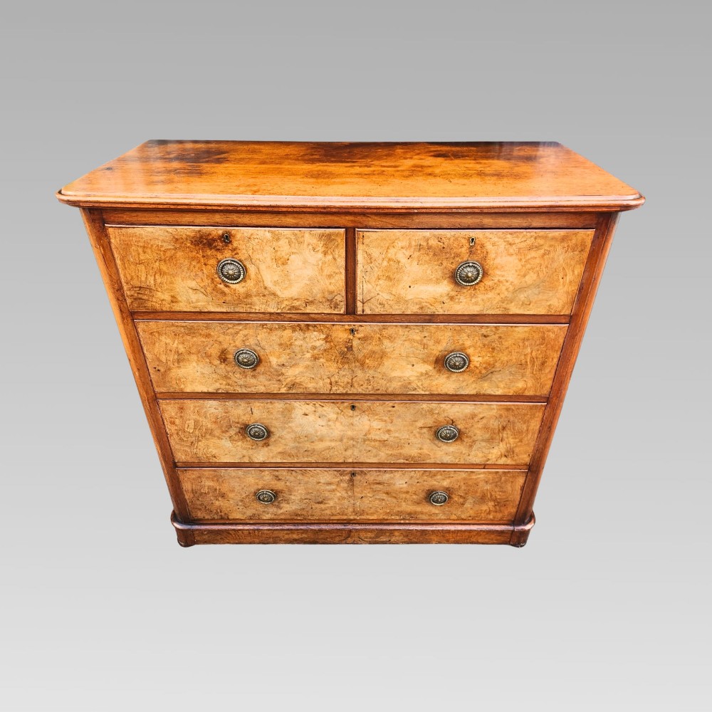 Fabulous Antique 19th Century Victorian Walnut Chest of Drawers