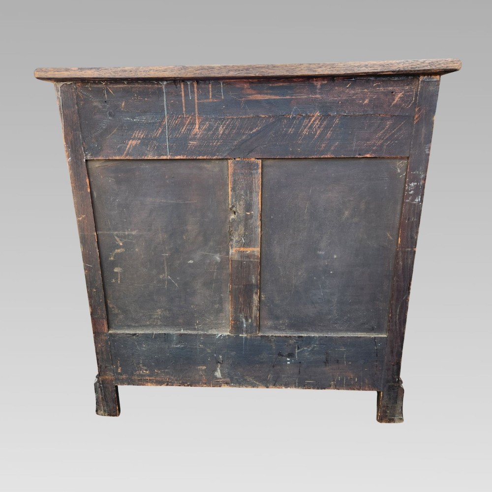 Charming Antique Edwardian English Oak Chest of Drawers View VI
