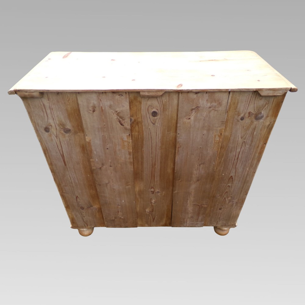 Charming Antique 19th Century Victorian Pine Chest of Drawers View V
