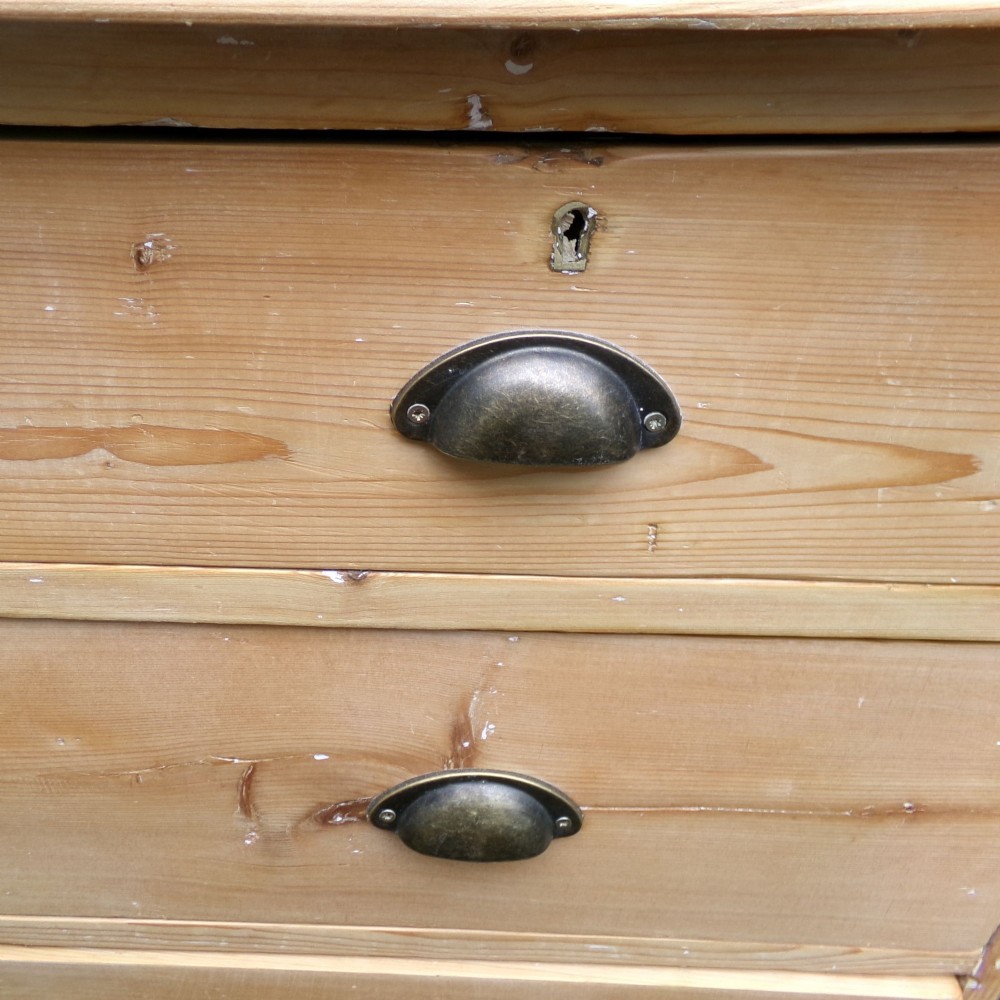 Charming Antique 19th Century Victorian Pine Chest of Drawers View VIII