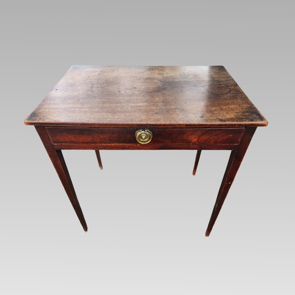 Charming Antique Georgian Mahogany Hall Side Console Writing Table w/ Drawer