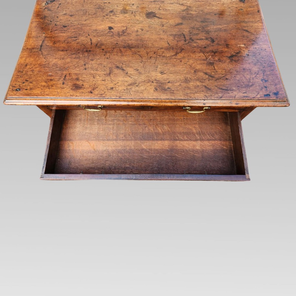Fabulous Antique George III Mahogany 3 Drawer Hall Side Console Table, Georgian View VII