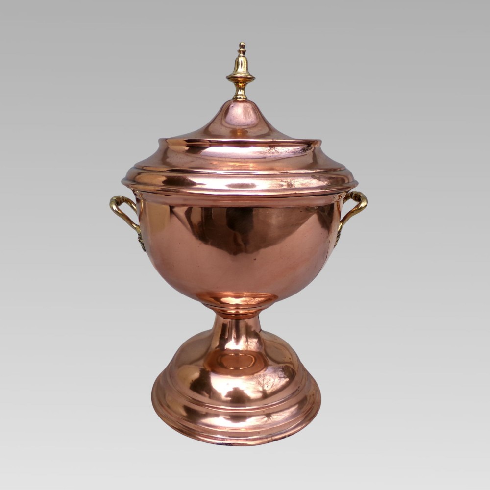Stunning Antique 19 Century Polished Copper & Brass Samovar, Kitchenalia View IV