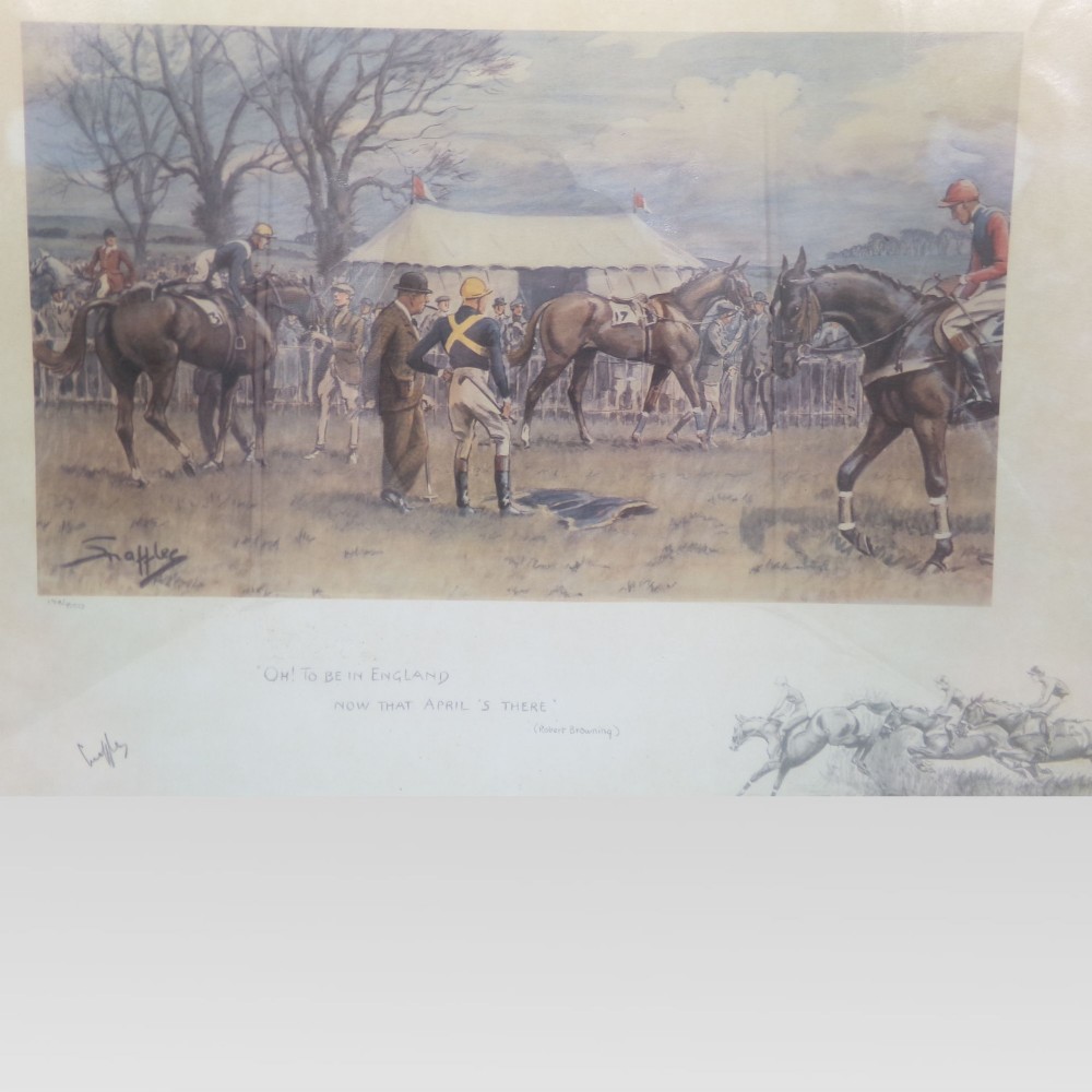 Snaffles Charles Johnson Payne Limited Edition 173 English Horse Racing Print View V