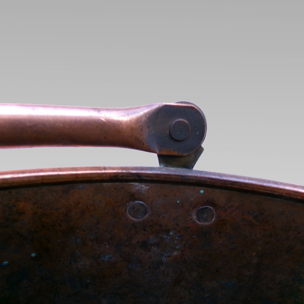 Fabulous English Antique Bamfords Copper & Brass Coal Bucket, Kindling Fireplace View XII